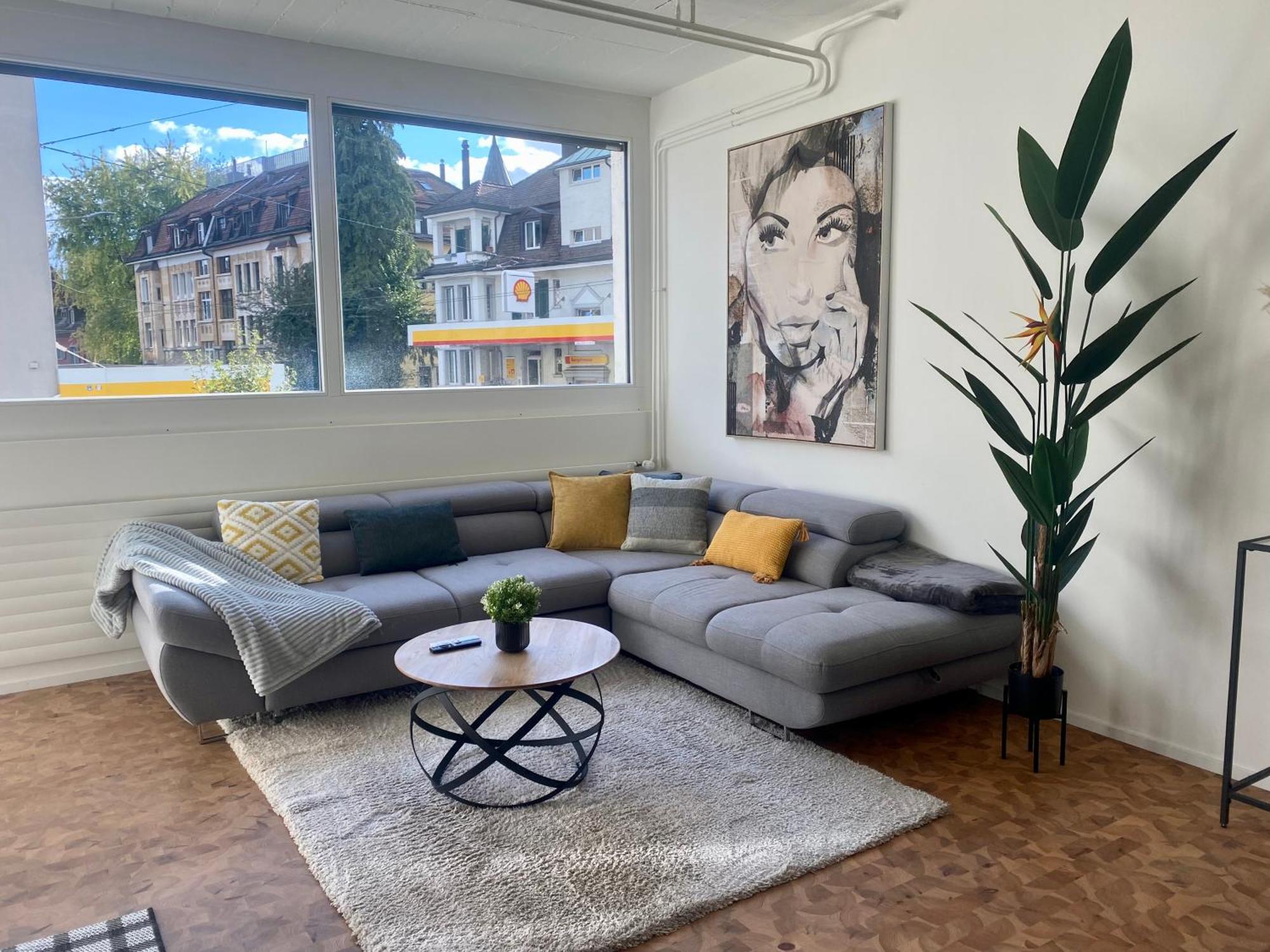 120m2 Modern 3-bedroom Loft In अपार्टमेंट Zurich